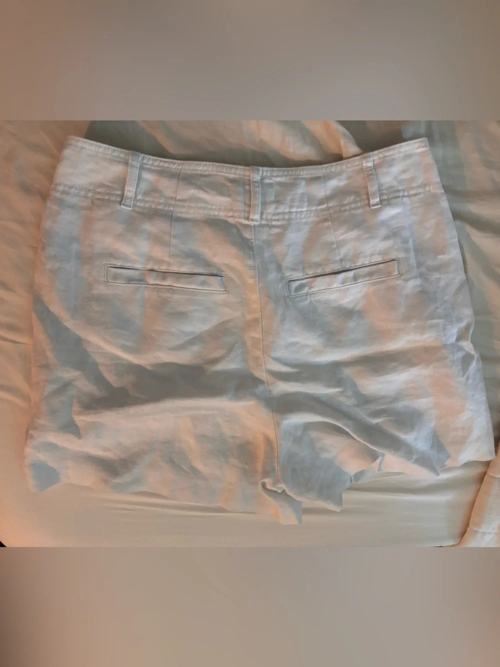 Madewell White High-Rise Linen-Blend Shorts - Picture 5 of 5
